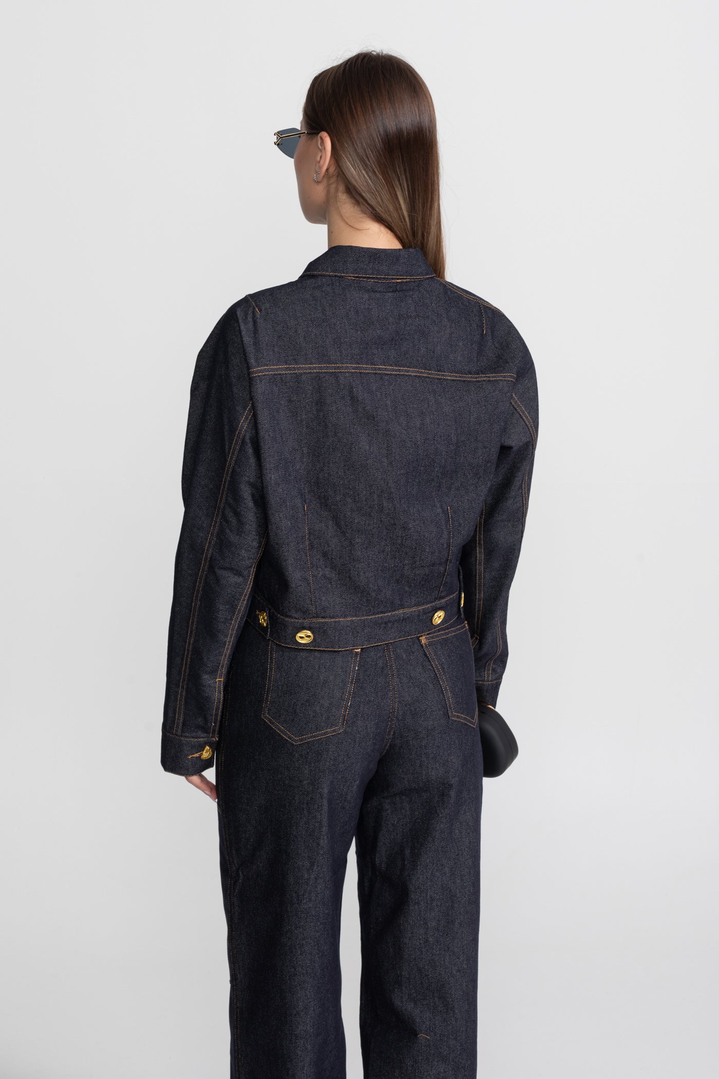 Goldknopf Denim Co-ord Set – Indigo