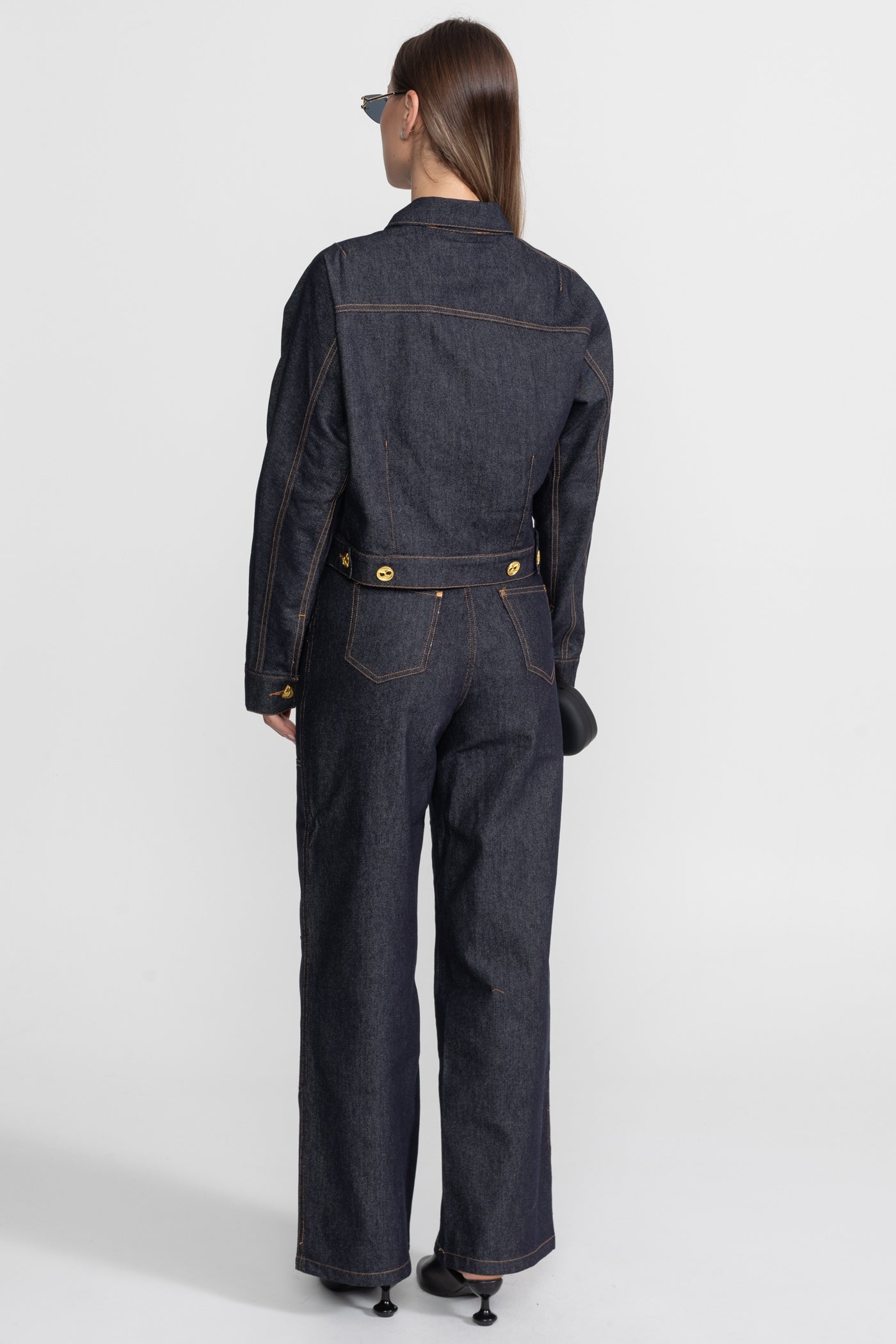 Goldknopf Denim Co-ord Set – Indigo