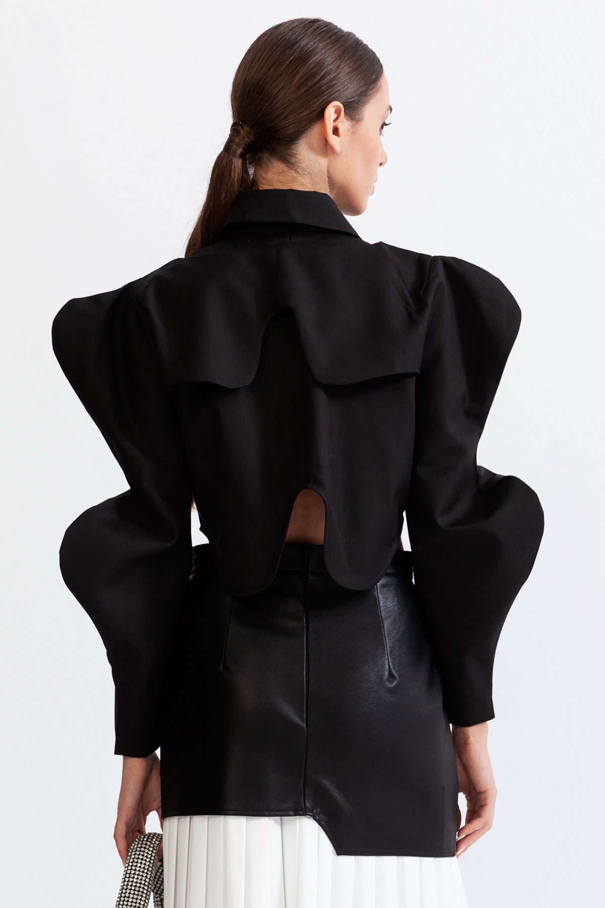 Long Sleeve Butterfly Shirt - Black